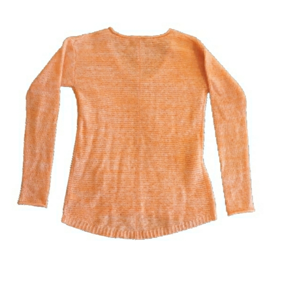 GapMaternity Ombre Peach V Neck Sweater - Size Small Wool Blend Sweater - Picture 2 of 7